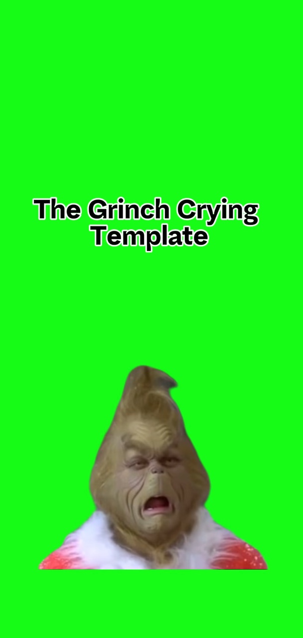 O grinch chorando 