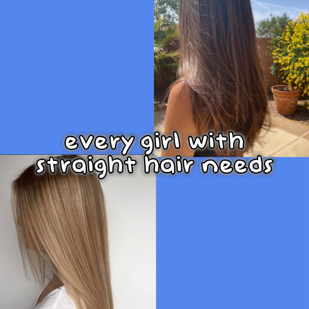 Mädchen mit glattem Haar..