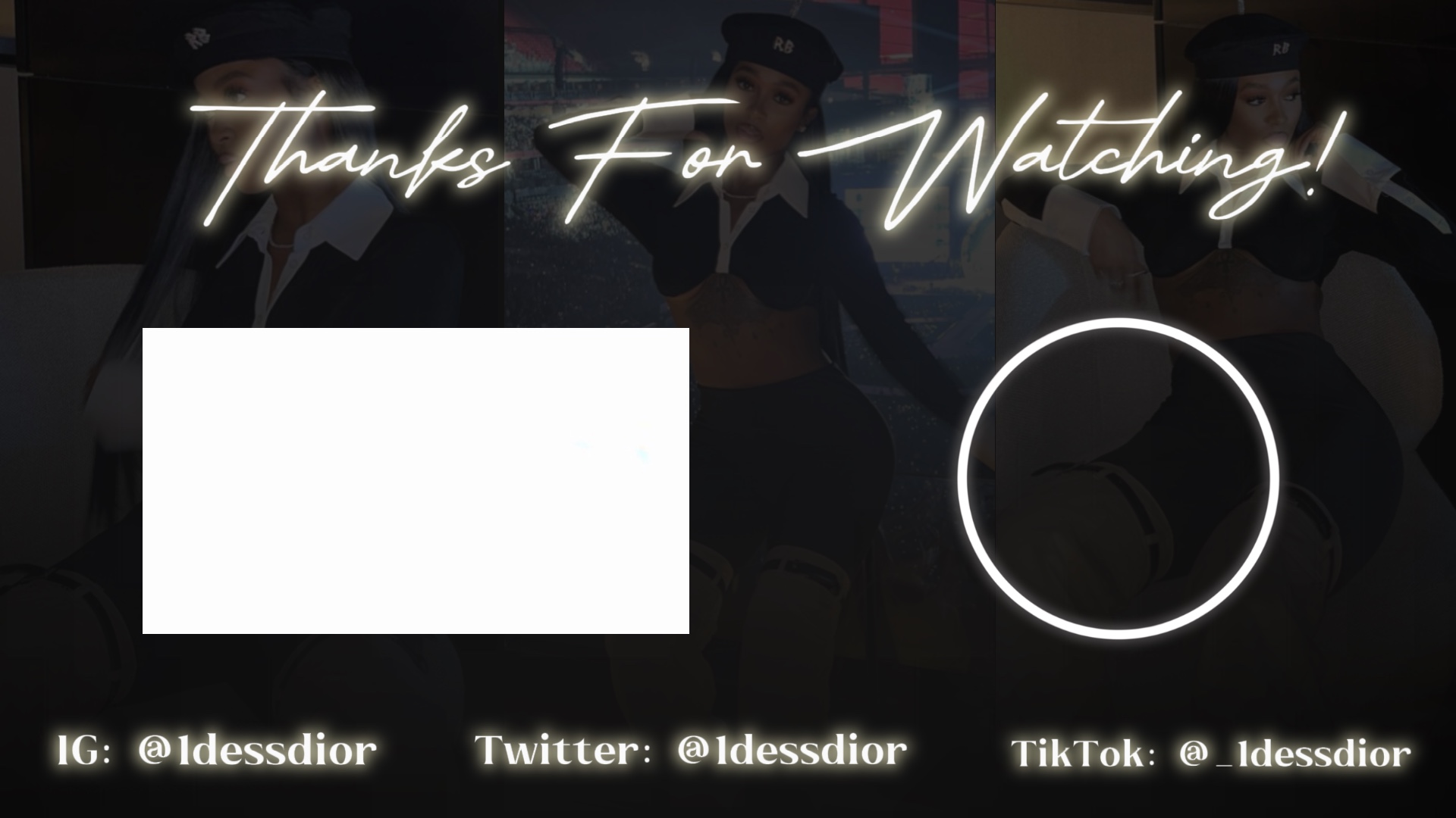 YouTube outro 🖤🖤