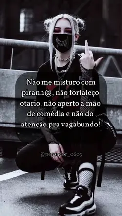 Não me misturo🎭😉