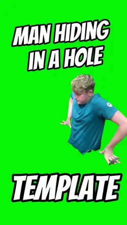 Man Hiding in a Hole