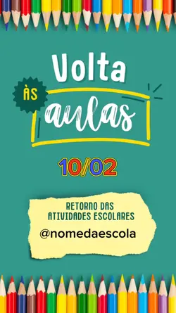 Volta as aulas