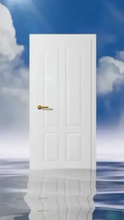 atrás da porta