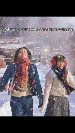Colored snowflake