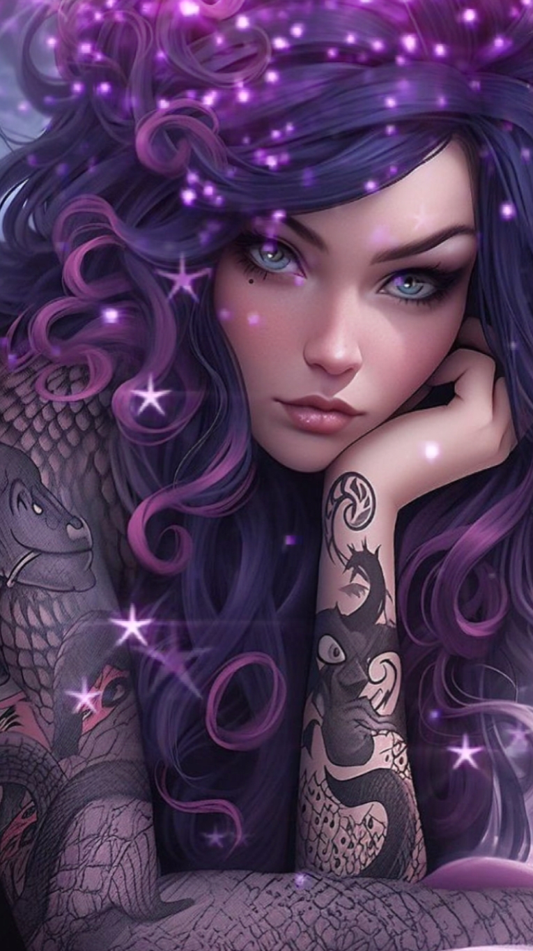 purple shimmer 