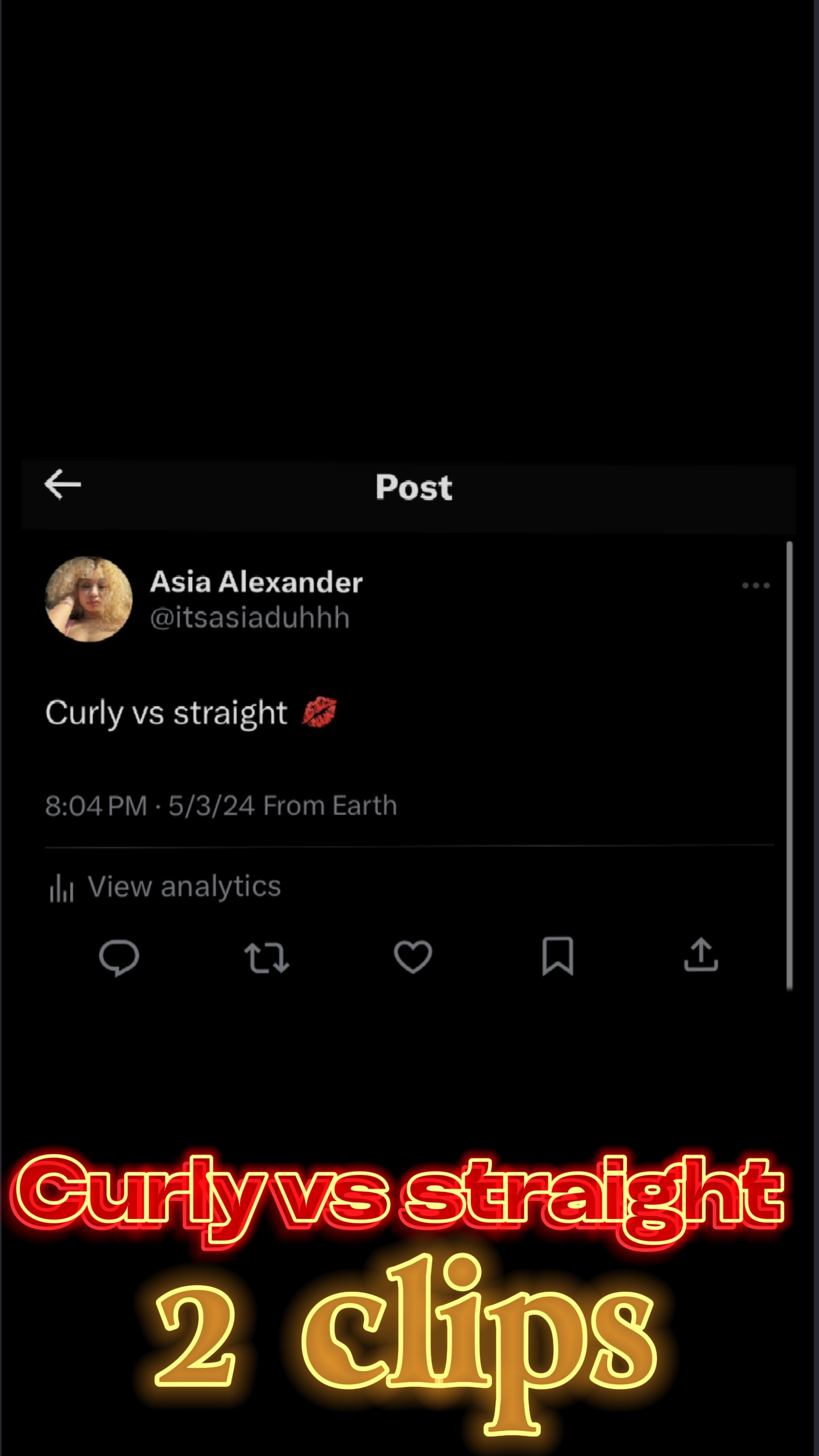 Curly vs hétéro💋