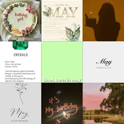 She’s born in may 