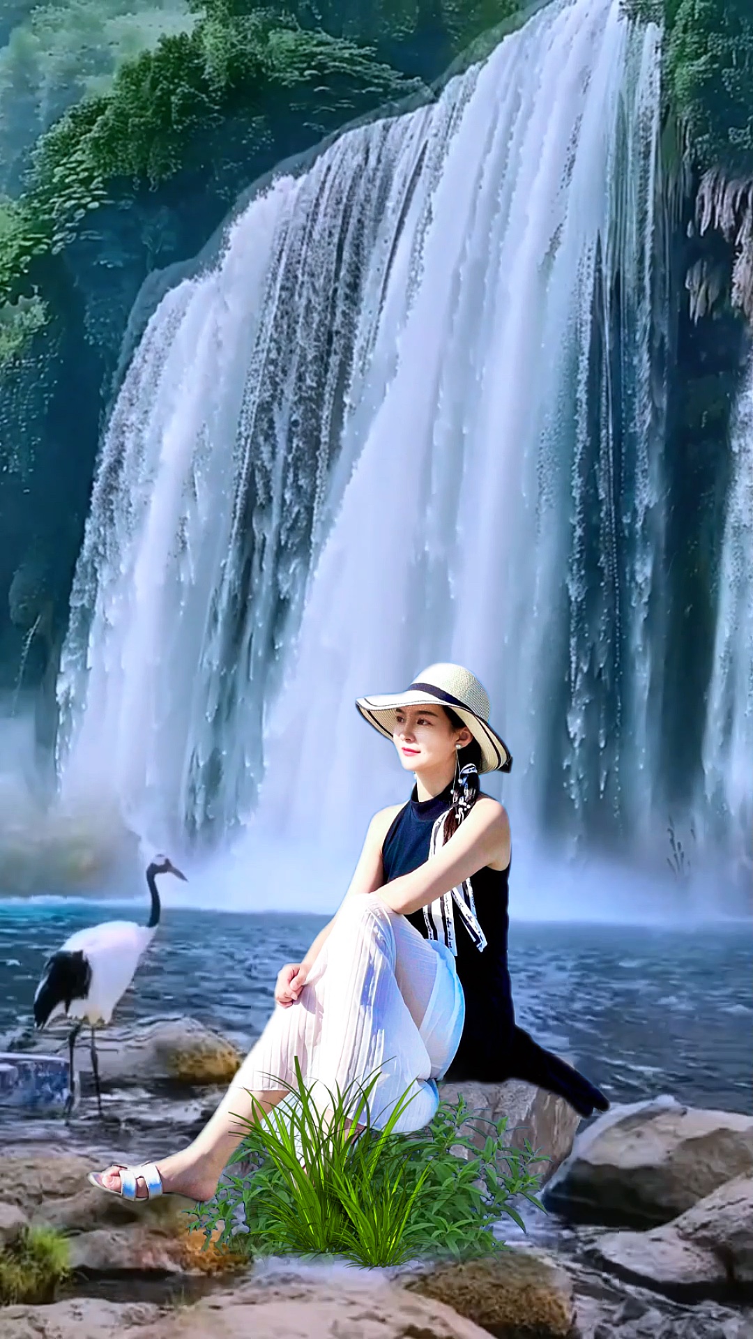 Vista da cachoeira 