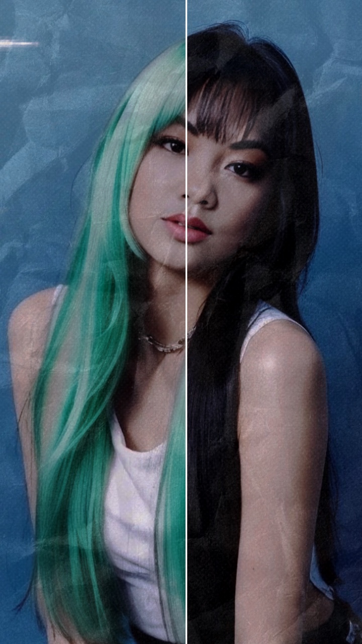 Cheveux verts 