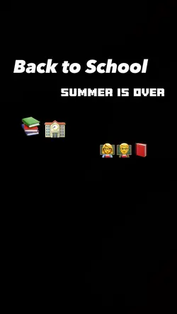 Summer almost over..