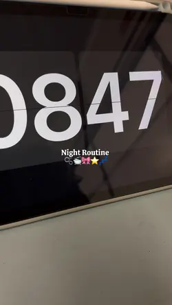 Night routine ⭐️