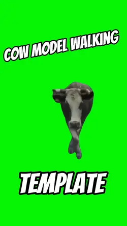 Cow Model Walking 
