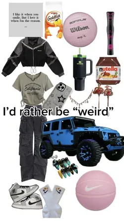 I’d rather be weird