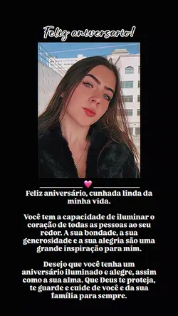 PARABÉNS CUNHADA 