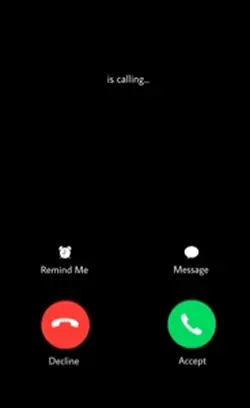 *name* is callin