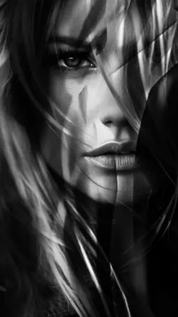 black and white