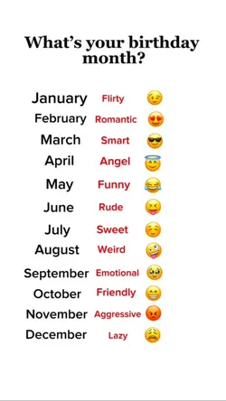 Your Bday month 🙈 