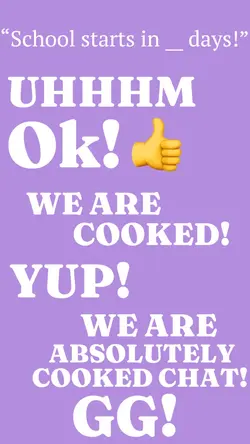 We are cooked!