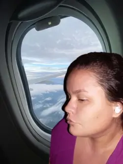 janela do avião 