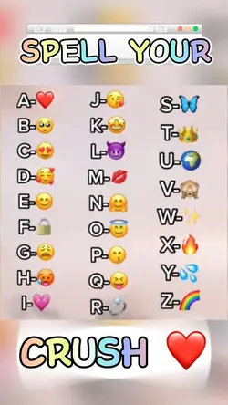 Emoji crush spelling
