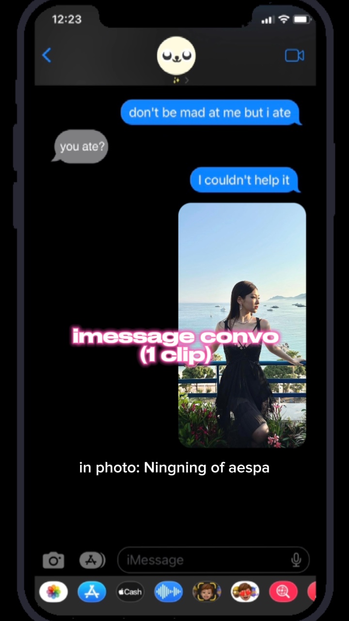 imessage "Ich habe gegessen"