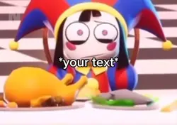 Pomni staring meme