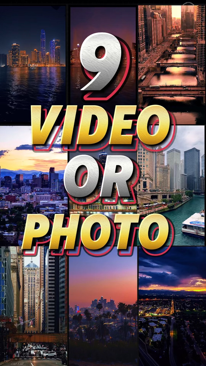 9 vídeo ou foto 