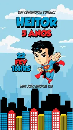 CONVITE SUPERMAN 
