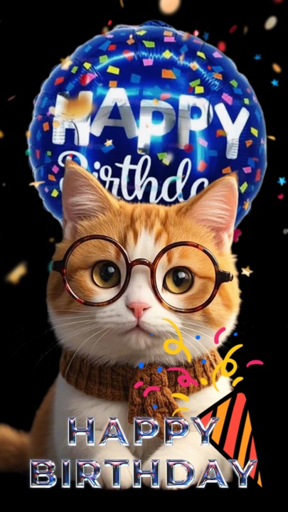 Alles Gute zum Geburtstag Katze 
