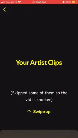 Spotify artist clips