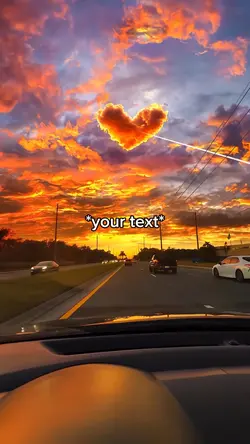 Heart sunset