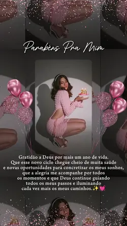 parabéns pra mim
