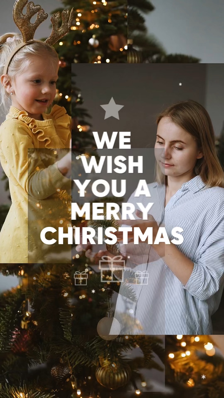 C2B Noel evi ve kırmızı tiktok ışıkları