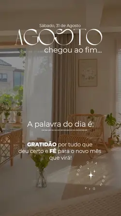 último dia de agosto