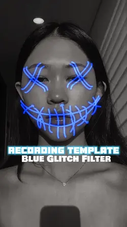Glitch Blue Filter 