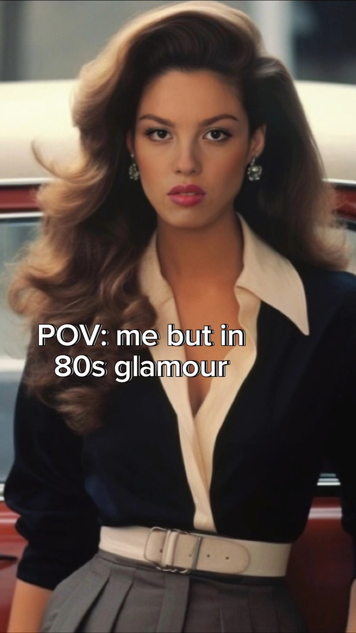 Pov: glamour dos anos 80 ai