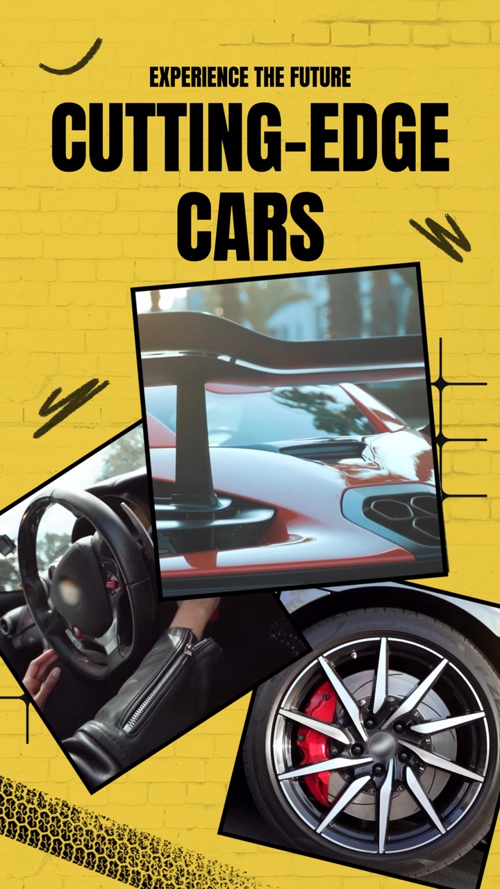 Plantilla de promoción de marketing de la industria del automóvil
