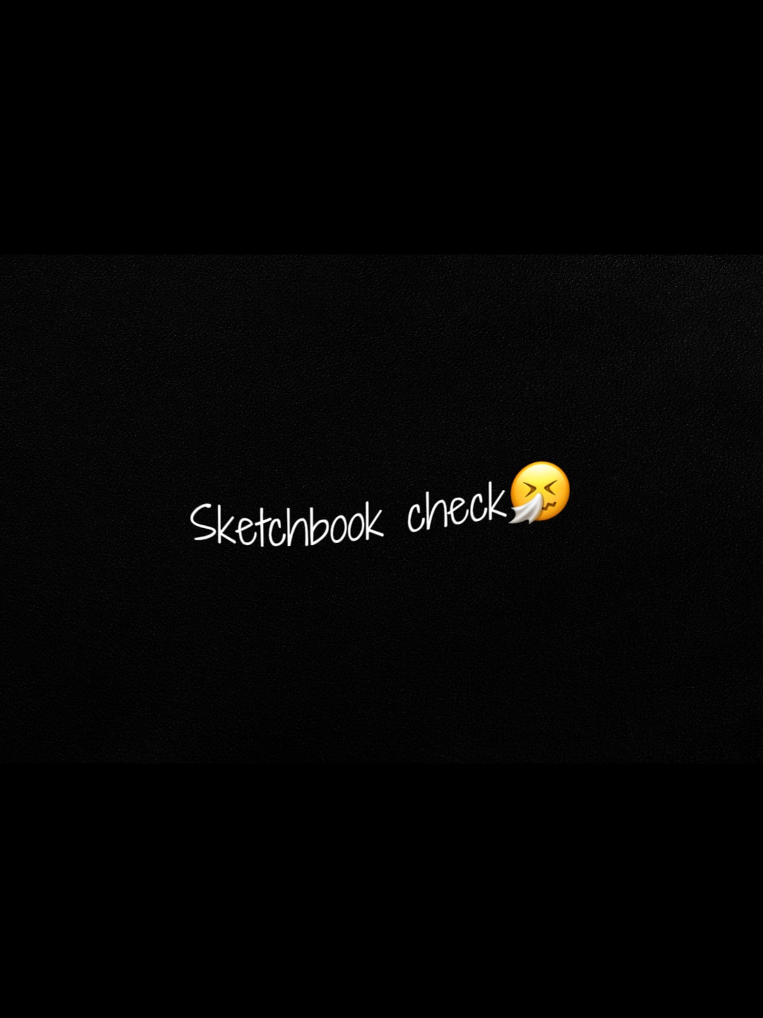Cheque de cuaderno de bocetos ☺️