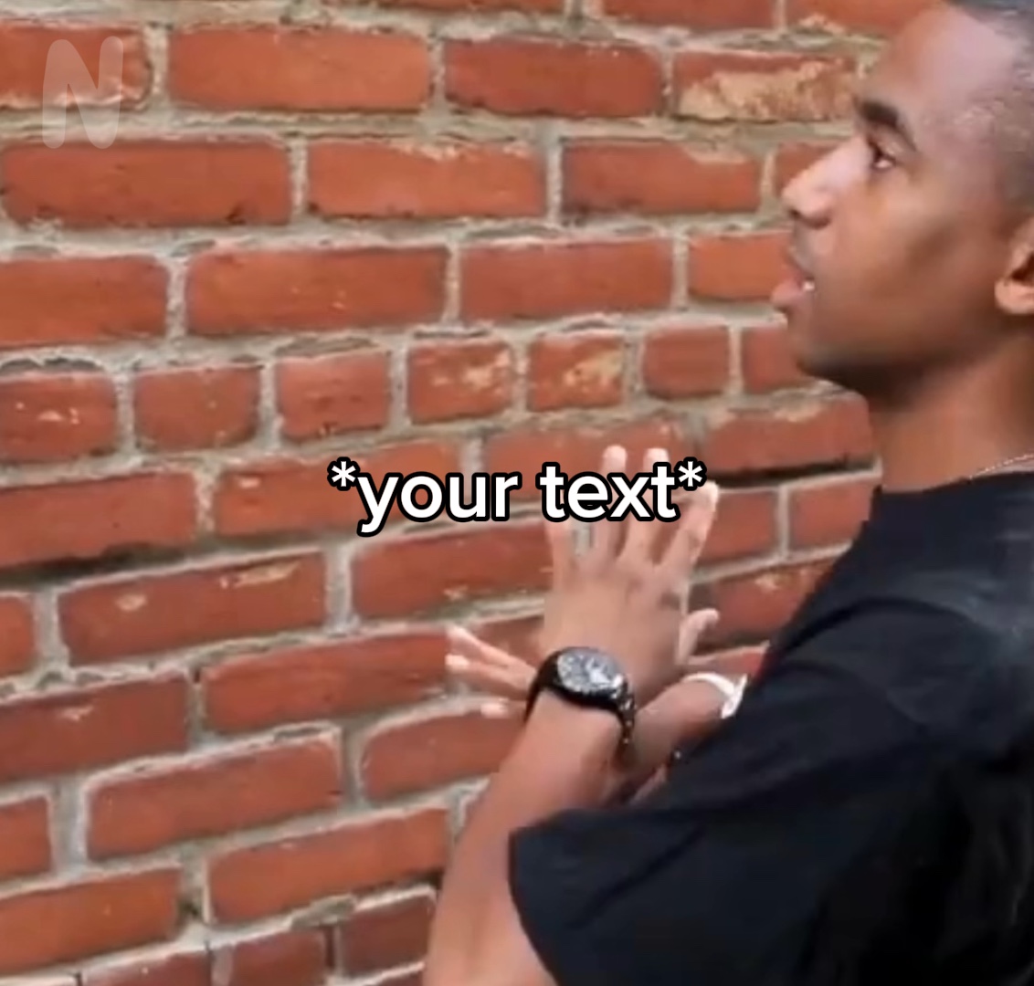 Hablando con la pared de ladrillos