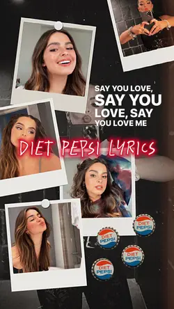 diet pepsi lyrics ✨ 