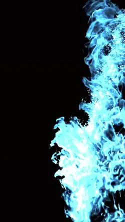 Blue flames