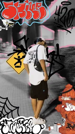 colagem grafite