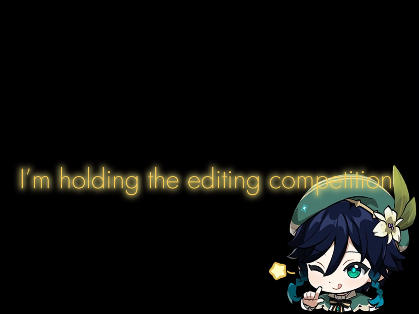 holding a comp?!