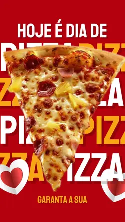 Hoje é dia de pizza!