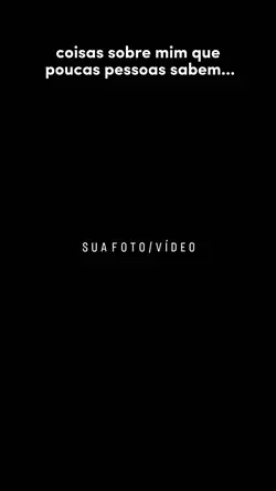 coisas sobre mim