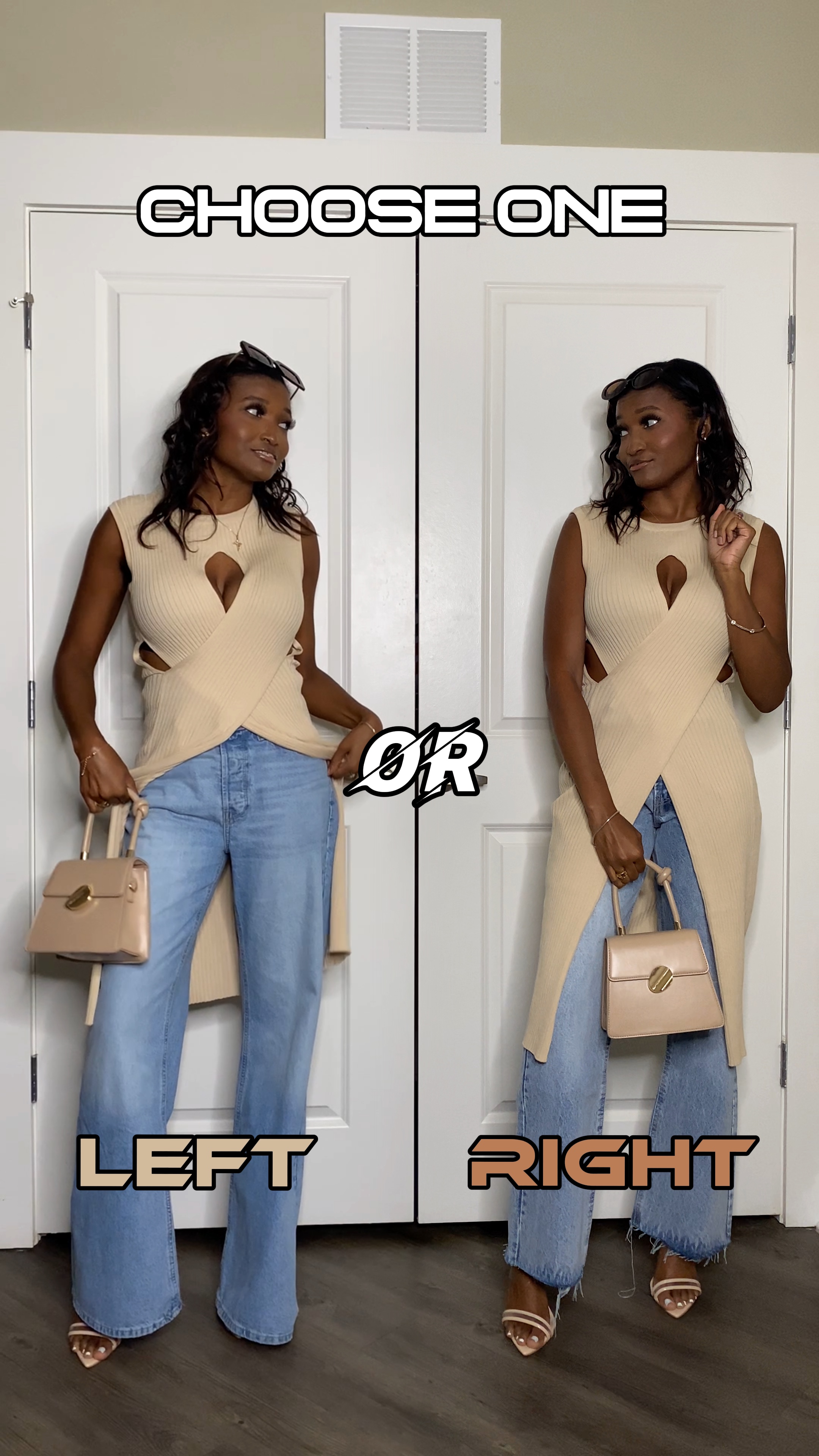 ¿Jeans izquierdo o derecho?