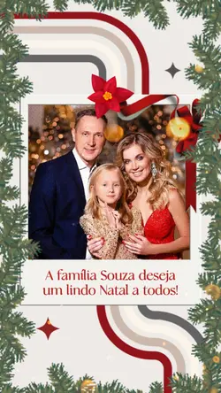 Cartão Natal Família