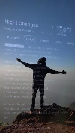 Night changes lyric