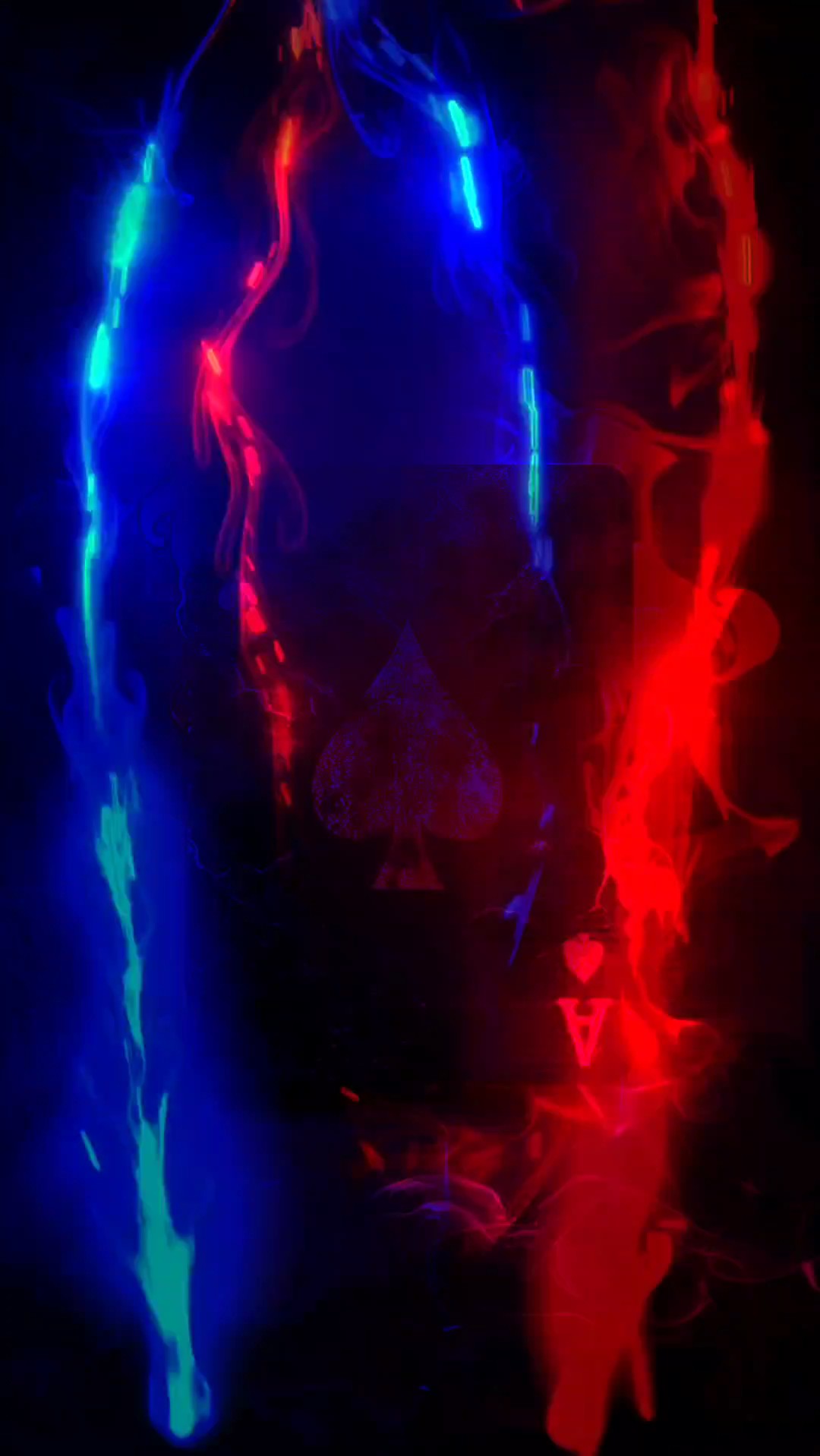 #blue& red lights 