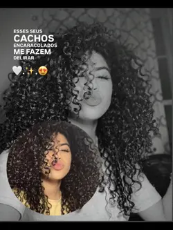 Cabelo cacheado 😍🤍